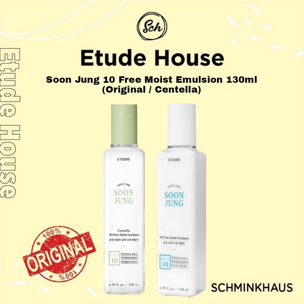 Jual ETUDE HOUSE Soon Jung 10 Free Moist Emulsion 130ml ( Original