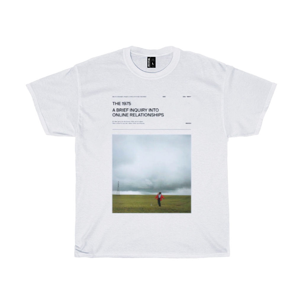 Ready Stock - The 1975 Band Shirt  Abiior Logo Regular Fit Print On Cotton Material