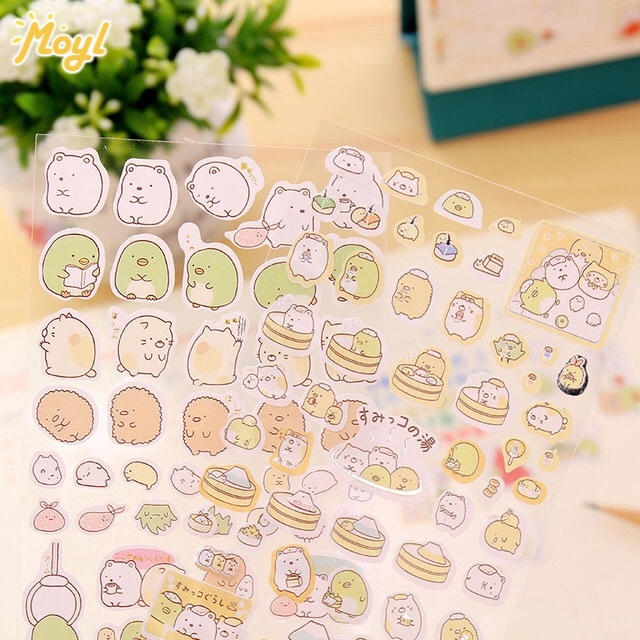 ⚡Flash Sale⚡ INS Girl Diary Sticker Cute Cartoon Material Notepad Diy Decorative Stickers