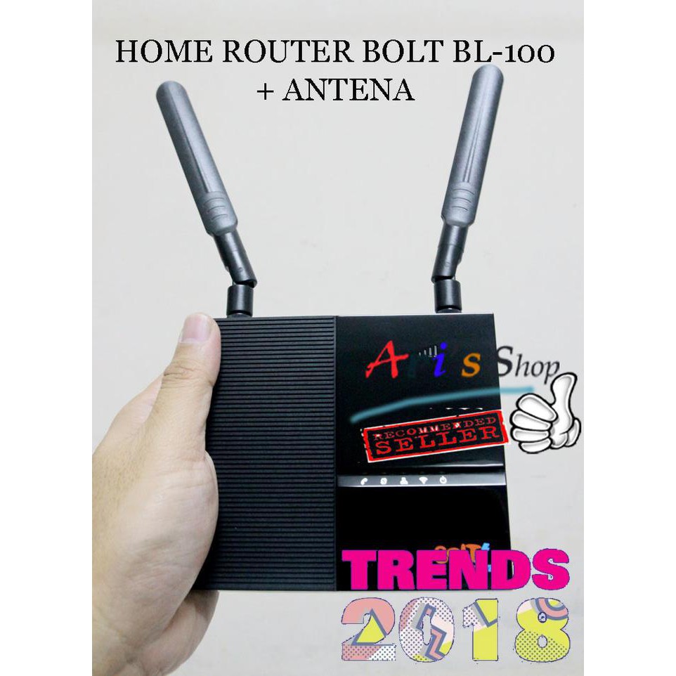 PROMO HARGA TERMURAH HOME ROUTER BOLT 4G HELIOS BL-100 + ANTENA INDOOR M8 (MODEM WIFI LTE)