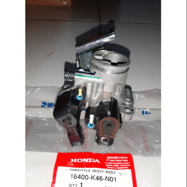 THROTTLE BODY ASSY HONDA BEAT FI - SCOOPY FI - VARIO 110 LED NON ESP  100 % ORIGINAL  AHM MURAH