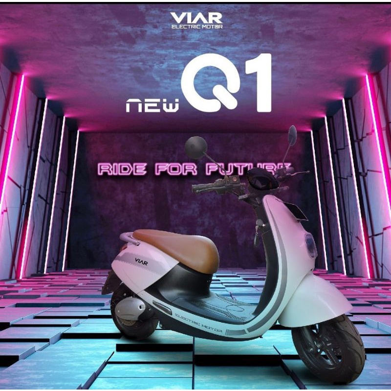 Motor listrik EV viar Q1 kereta grab sepeda electric