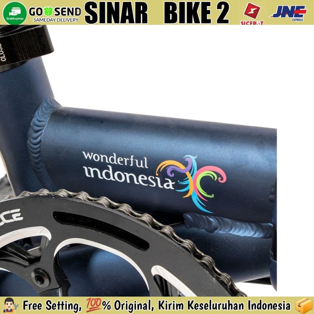 Sepeda Lipat 16 Inch  ELEMENT CAMP HAZY Edisi Sulawesi Folding Bike