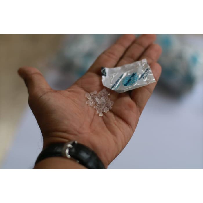 SILICA GEL Natural Alami Bungkus PLASTIK 1 Pcs Grosir Silica Sachet Silika Gel Silika Makanan Silica