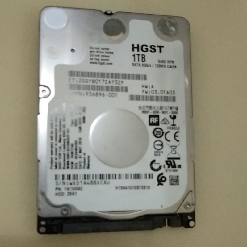 Hardisk SATA laptop 1TB mix