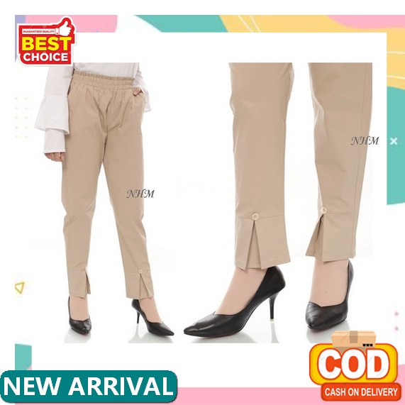 Neola Kulot Linen Korean Style Hits Ootd Celana Wanita Kulot Celana 55 Celana Kain Wanita Murah Panj