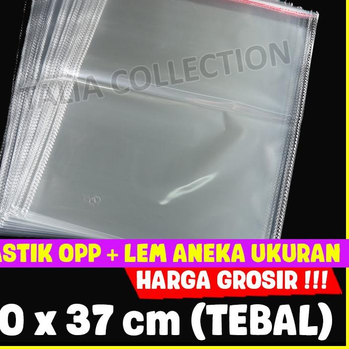 

(TERBARU) Plastik OPP Lem 30x37 TEBAL Plastik Baju OPP Lem aneka ukuran