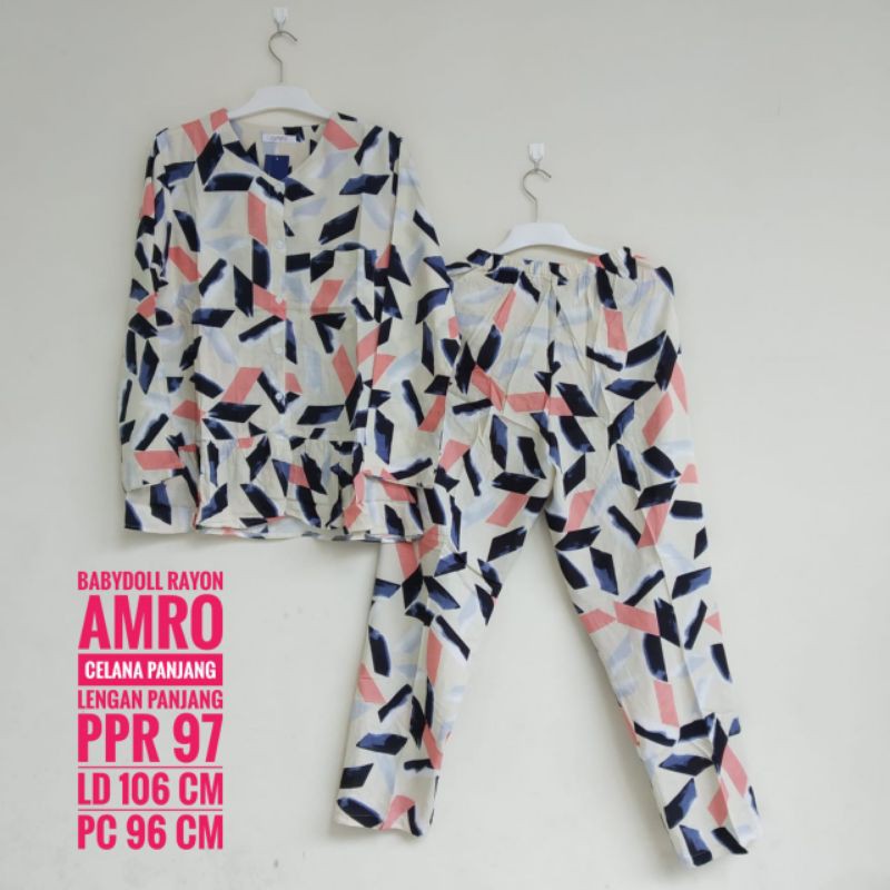 SETELAN BABY DOLL AMRO