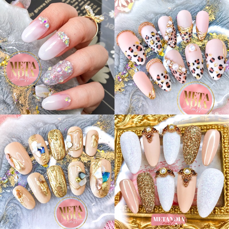 BISA CUSTOM ✅ GLAM LEOPARD, CLAIRE, LIBRA TASTE, GISELLE - PREMIUM NAILS NAIL ART KUKU PALSU HANDMAD