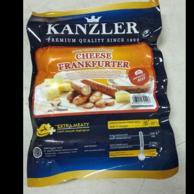 

Sosis Kanzler Cheese Frankfurter 360Gr Terlaris