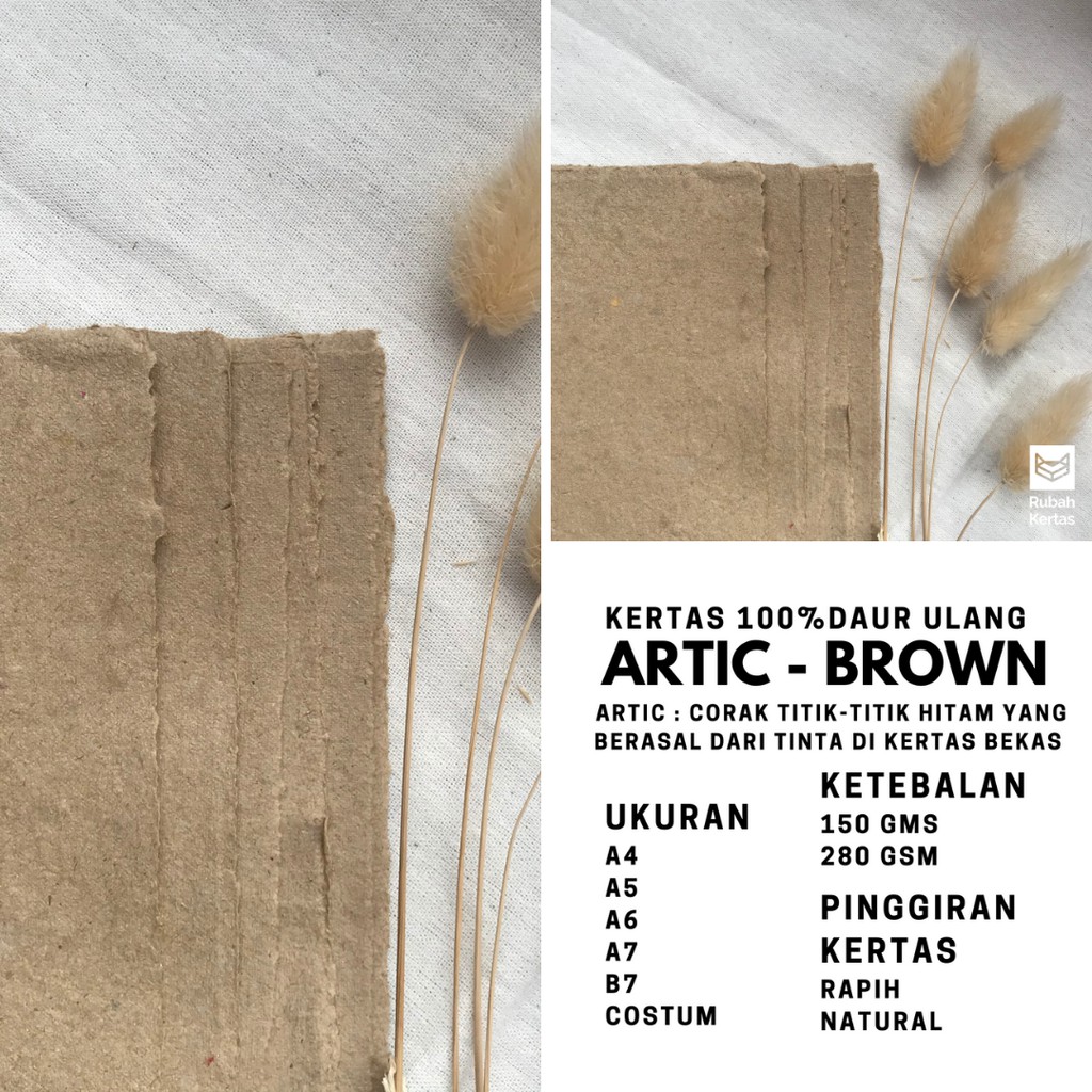 Kertas Daur Ulang Variant Artic Polos Warna Wood Brown Kertas Daur Ulang Variant Artic Polos Warna Wood Brown