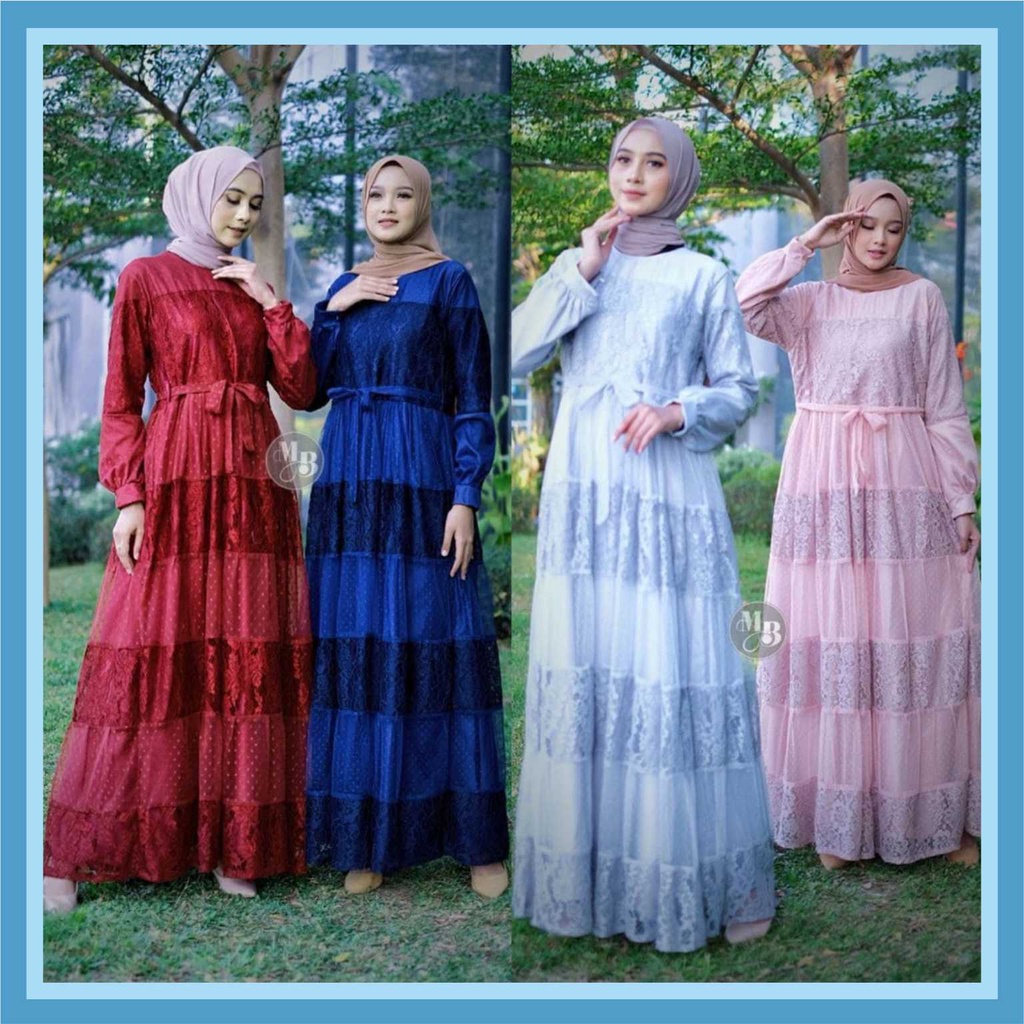 Ns FC Najibah Gamis Nadira Syar'i asdf Putih Benhur Abu Toska Navy Maroon Hujan Muslim Modis Modern