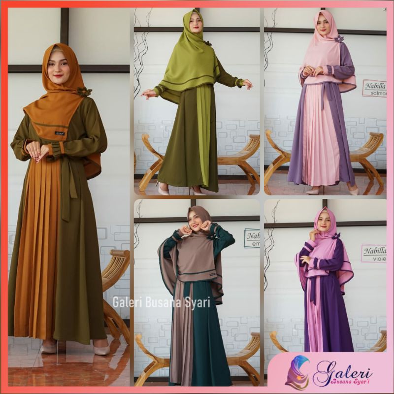 Gamis Nabila Seri 2 by Diva Busana | Wollycreepe | Busui