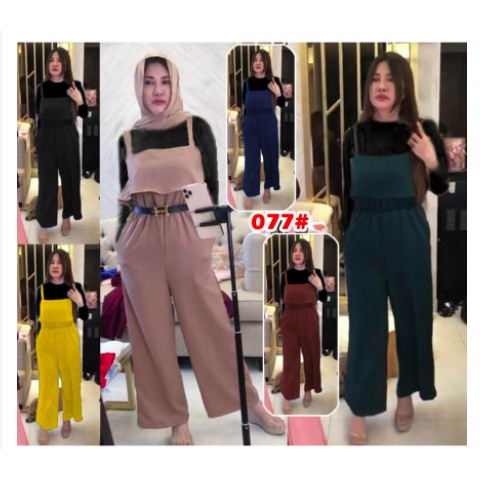 077#Jumpsuit SET/Baju wanita/FASHION WANITA/FASHION muslim