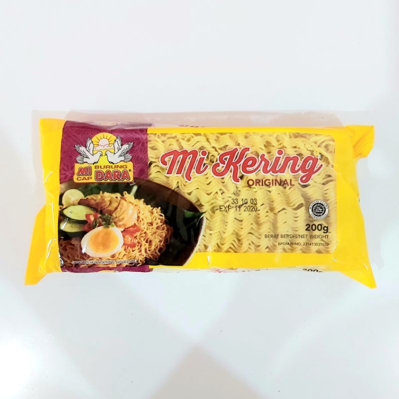 Mie Burung Dara Mi Kering Original 200g