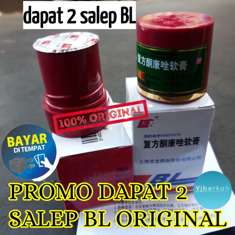 (DAPAT 2 ) Saleb BL Original 100% Cream BL Asli Salep Kulit Ampuh mengatasi kulit gatal, luka