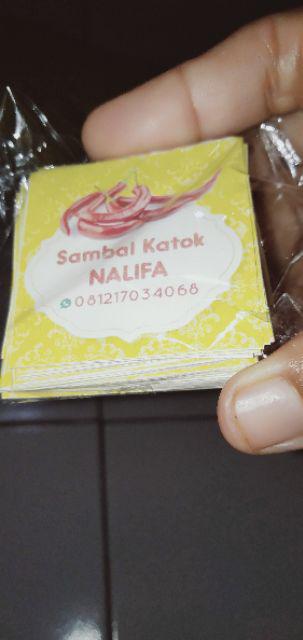 Sticker / Stiker Label Toko Makanan Sambal / Cabai / Chili / Hot Paper