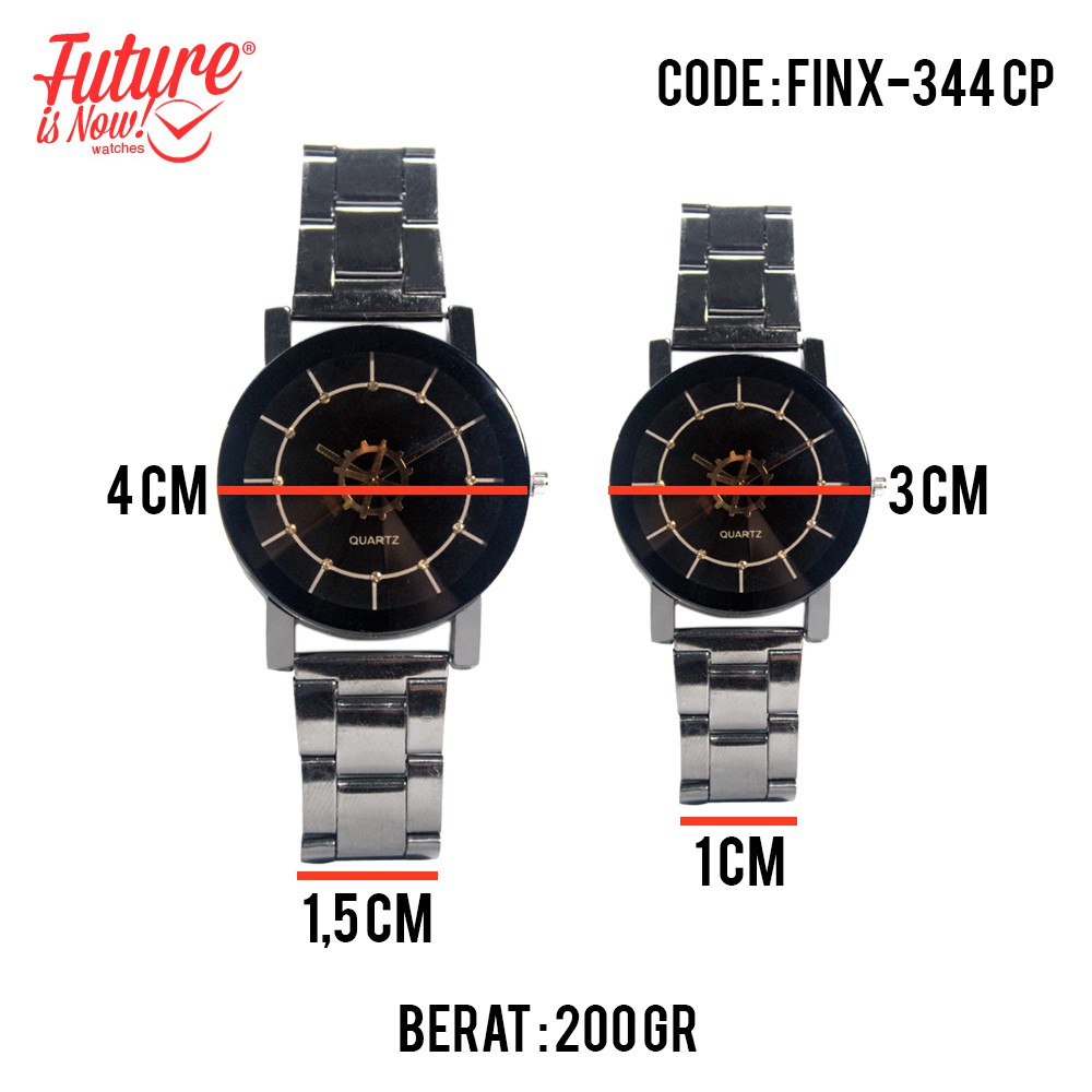 (1+1) Future IS NOW Jam Tangan Couple Unisex Analog - FINX-344 CP