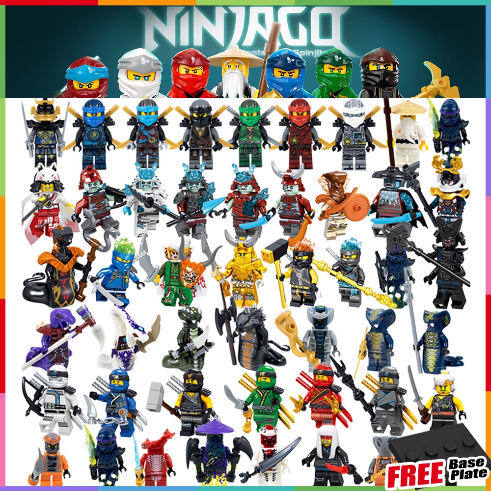 Action Figure Ninjago Blizzard Warrior Archer Swordsman Master Wu General Vex Gold Pyro Snake