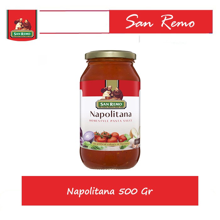 

San Remo Pasta Sauce Napolitana 500 Gr / Saus Pasta Napolitana