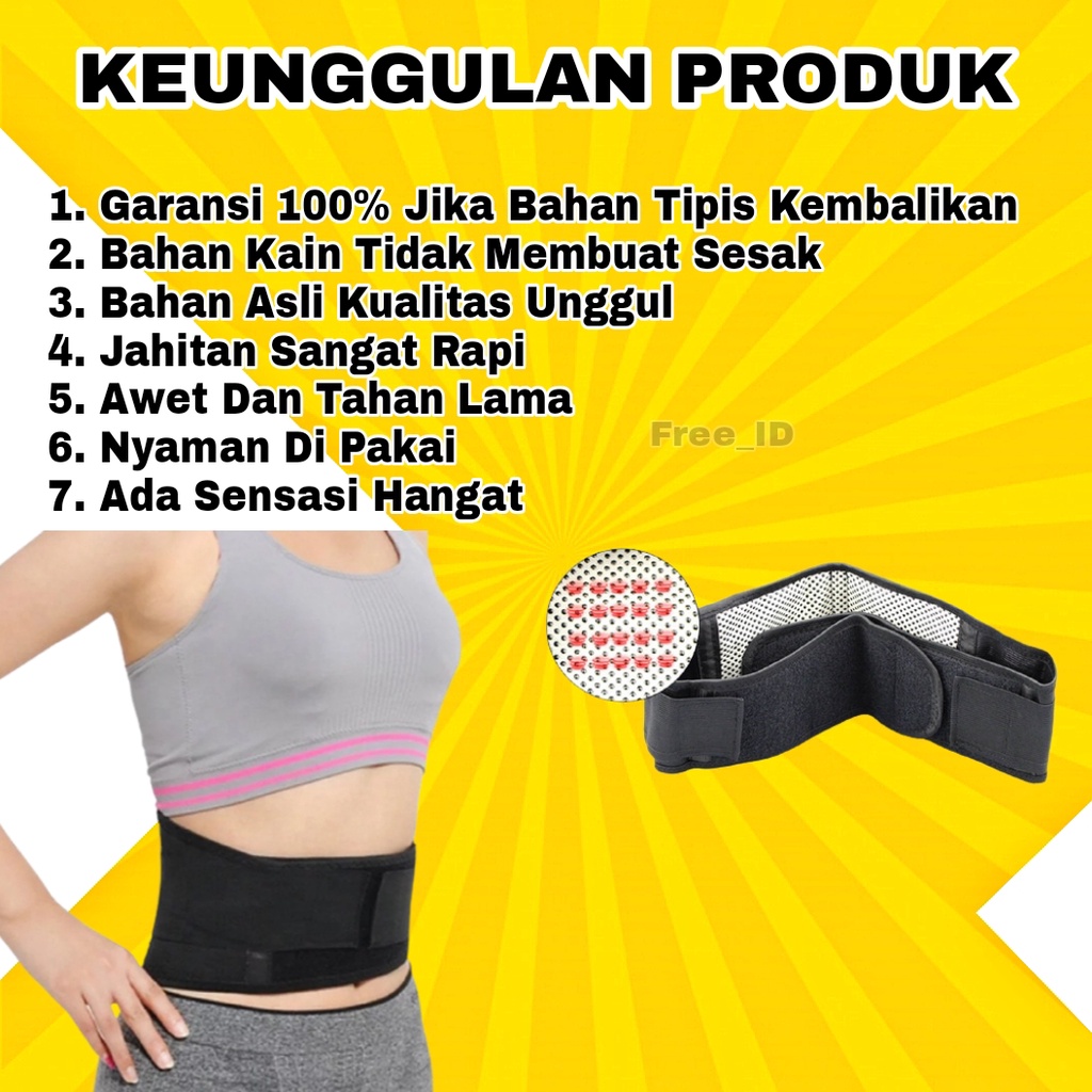 Alat Terapi Pinggang Kesehatan Punggung Sabuk Terapi Boyok Therapy Tourmaline Belt