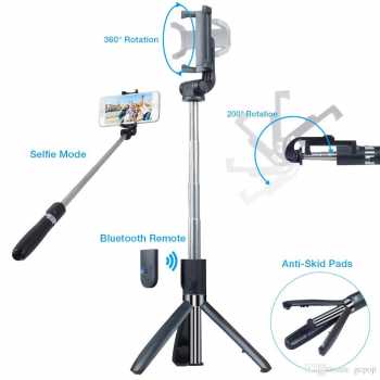 Tongsis Selfie Tripod Mini dengan Bluetooth Shutter Tongsis Selfie Tripod Mini Bluetooth Shutter