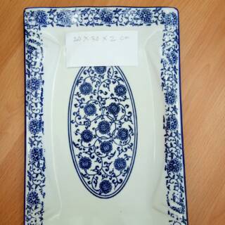 Piring saji Sayur Cantik persegi panjang Keramik Porcelain Piring saji Sayur Cantik persegi panjang Keramik Porcelain