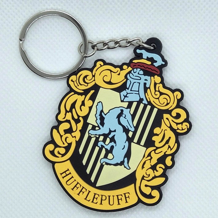 Rubber 3D Keychain wizard school / Gantungan Kunci Asrama Penyihir