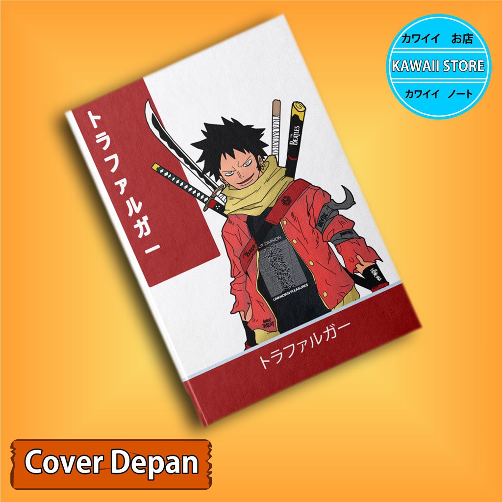 

Notebook / Pocket book Hard Cover ANIME ONE PIECE HEART PIRATES TRAFALGAR LAW uk A5 & A6 / Notes Book