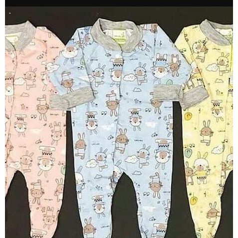 Piyama Bayi  Velvet Sleepsuit Tutup  Kaki  Newborn Jumper 