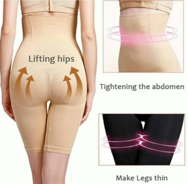 KORSET CELANA MUNAFIE HIGH WAIST BUTT LIFTED BERTULANG PELANGSING PENGECIL PERUT