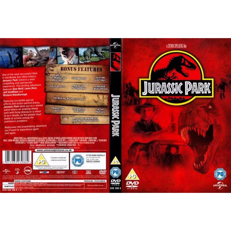 Kaset Film JURASSIC PARK - Kualitas ORI