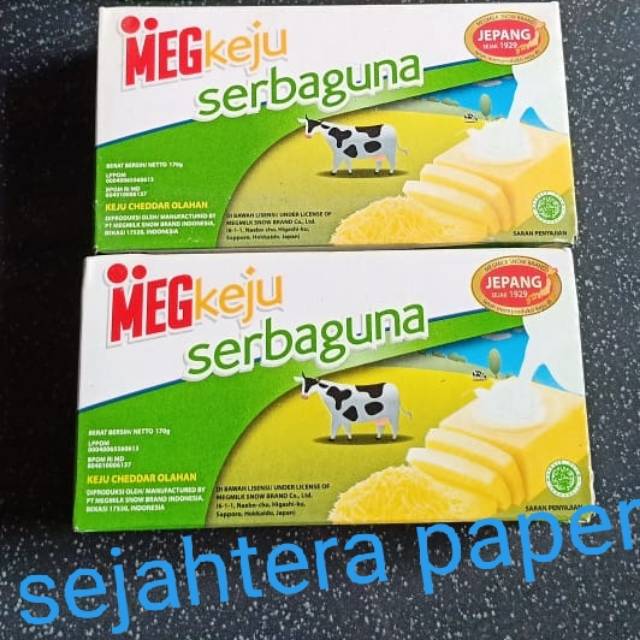 

Keju Meg 170 gram serbaguna/Meg hijau 165 gram