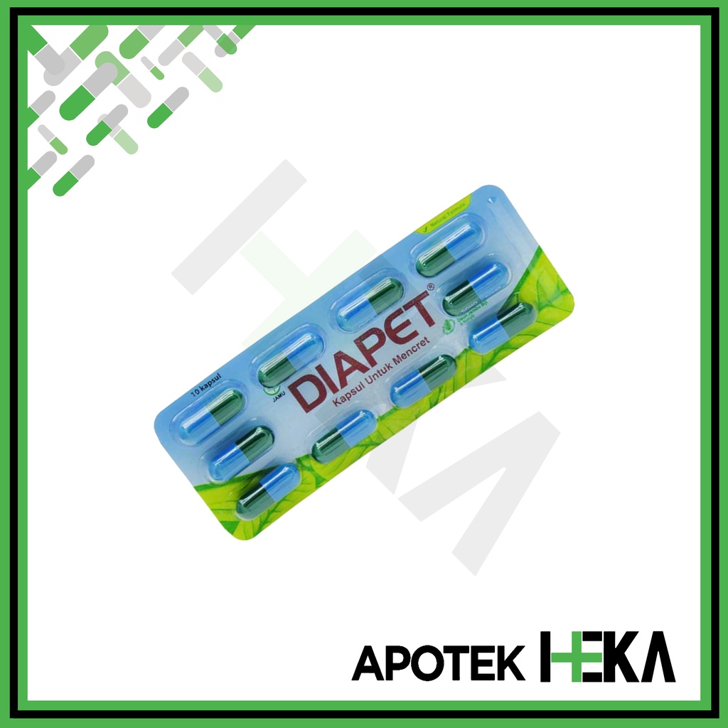 Diapet Kapsul Strip isi 10 Tablet - Obat Mencret Diare (SEMARANG)