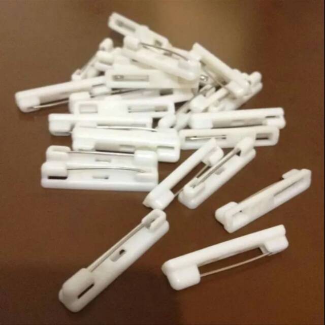

Peniti plastik 3cm name tag papan nama dada