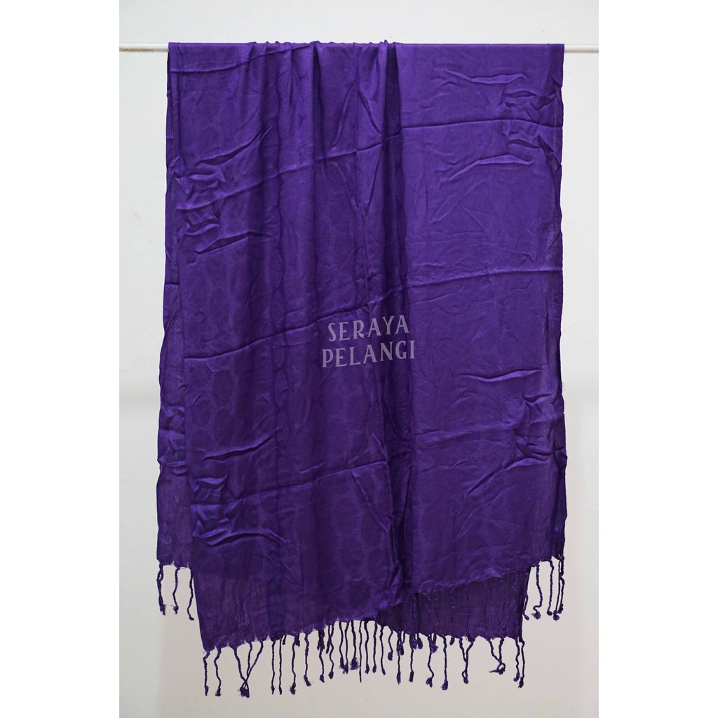 Pashmina Bayangan Motif | Selendang | Scarf | Syal | Shawl | Pasmina | Souvenir | Hadiah | Keong-7. Ungu