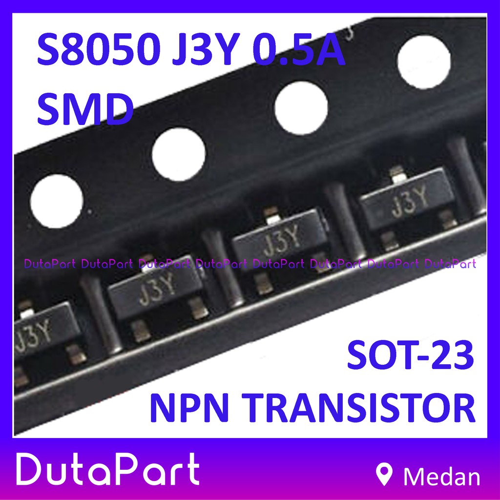 S8050 J3Y 8050 SMD NPN TRANSISTOR 0.5A 40V SOT-23