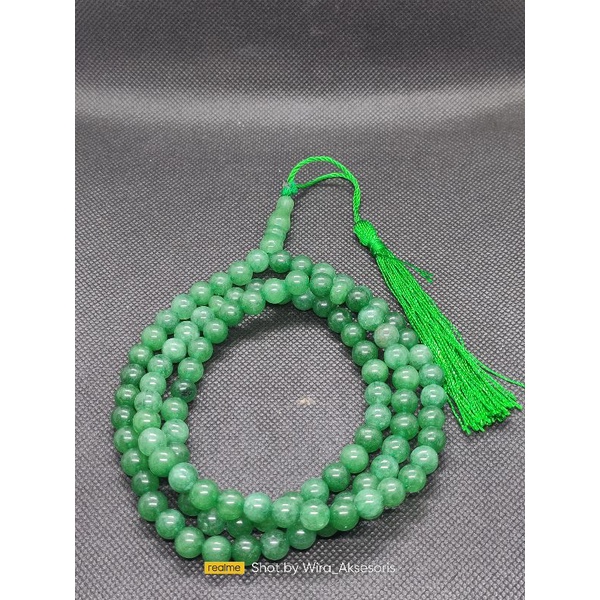 tasbih batu giok original natural / tasbeeh giok aceh