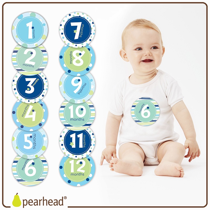 Pearhead Baby Milestone Stickers