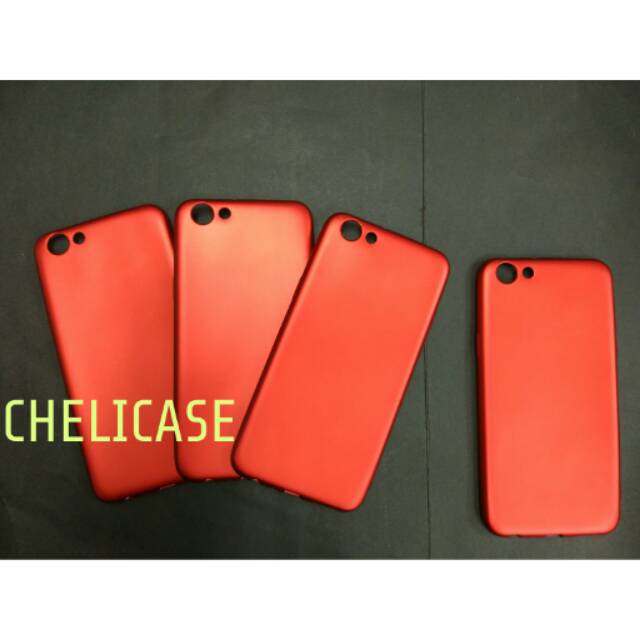 OPPO F3 A77 SOFT CASE RED EDITION - CASE OPPO F3 A77 WARNA MERAH