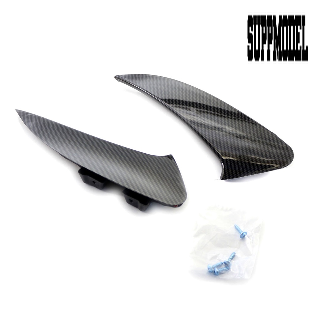 2pcs Cover Trim Ventilasi Udara Bumper Belakang Mobil Motif Karbon Untuk Benz CLA Sport 2019-2021