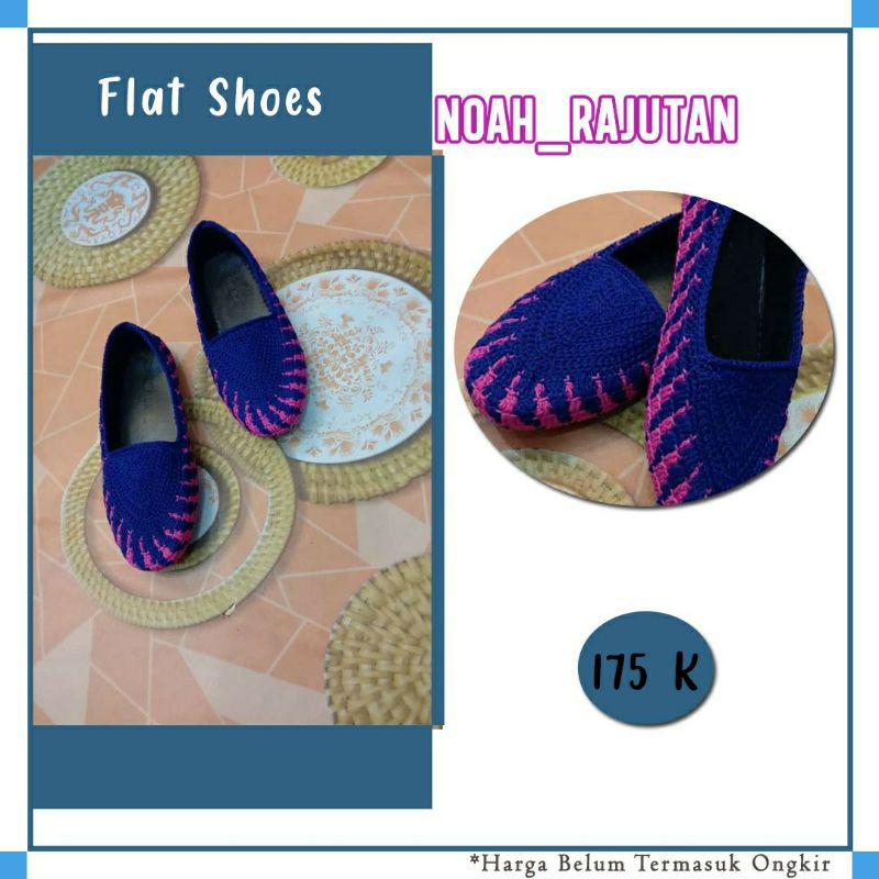 Sepatu wanita Flat rajutan