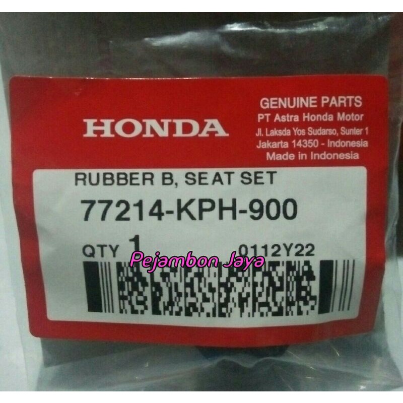 77214KPH900 RUBBER B SEAT SET