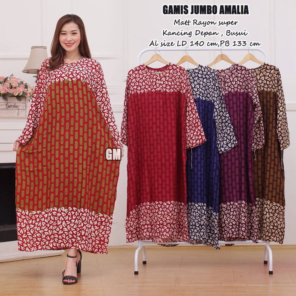 Daster Jumbo Longdress Ld 120 130 Kekinian Lengan Panjang Busui Kancing Depan Size XXL XXXL Terbaru 2021 2022 Longdres Wanita Murah Motif Baju Daster Ibu Ibu Hamil