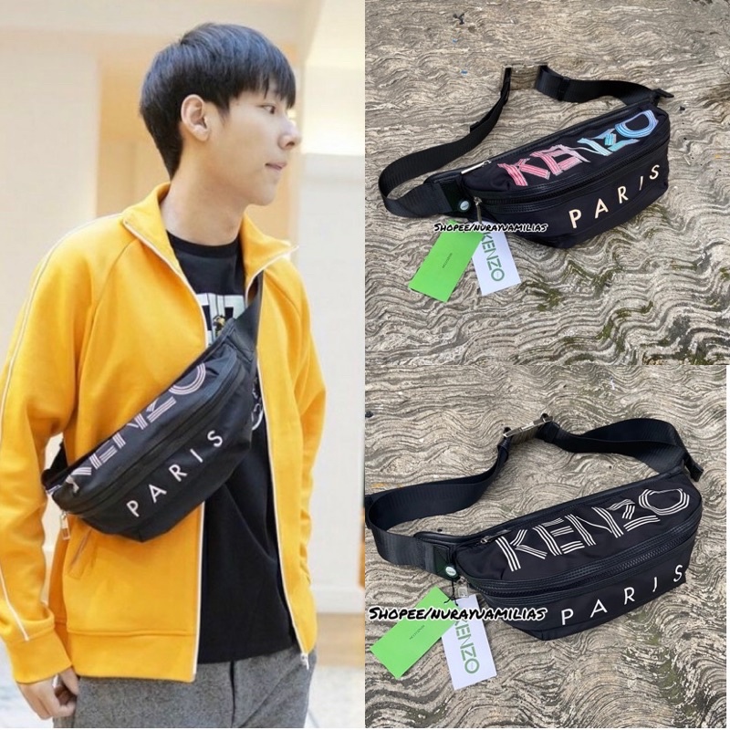 Waistbag KZ Paris import tas selempang pria wanita kz waist bag pria wanita branded import