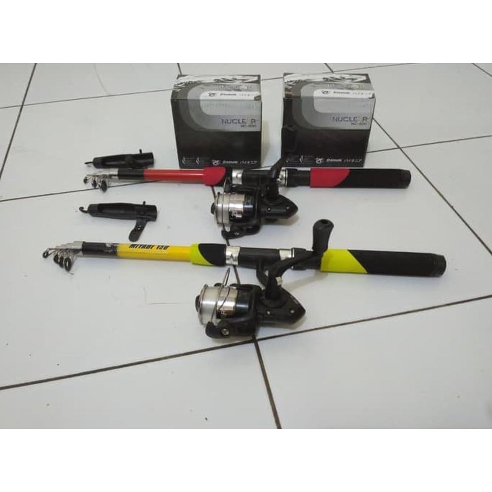 TERBARU terbaik joran pancing Pancing murah 2 set joran 150cm reel sp