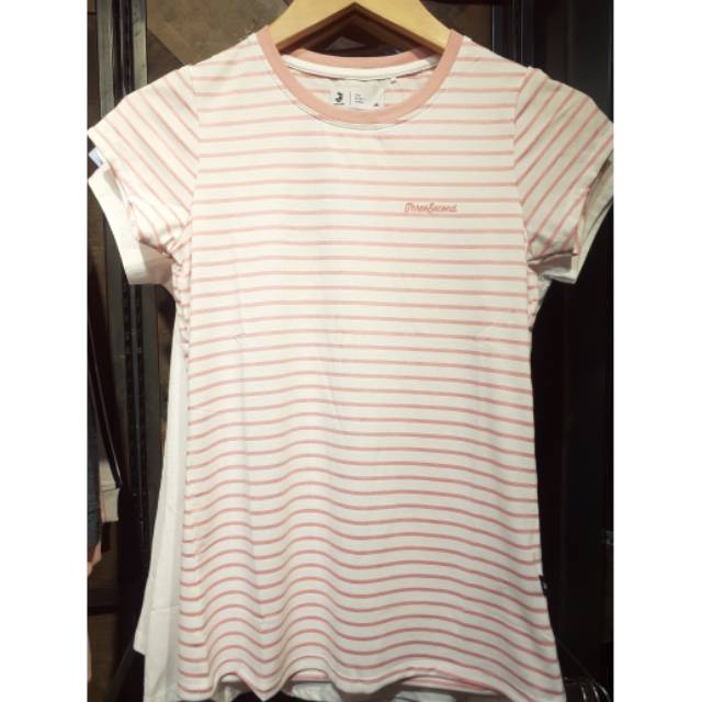 KAOS WANITA 3 SECOND PUTIH PINK 0111