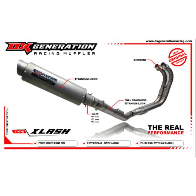 Dx Generation Racing Xlash Series Fullsystem Cbr 250 RR