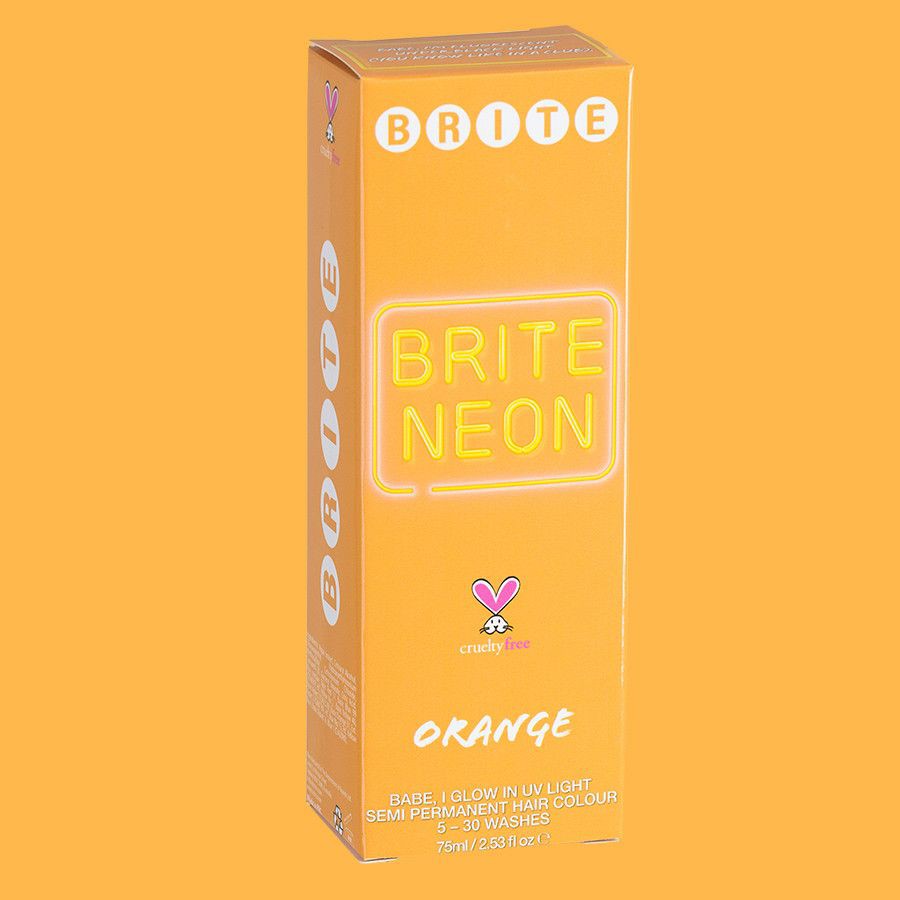 Brite Organix Neon Semi Permanent Hair Colour Orange 75ml