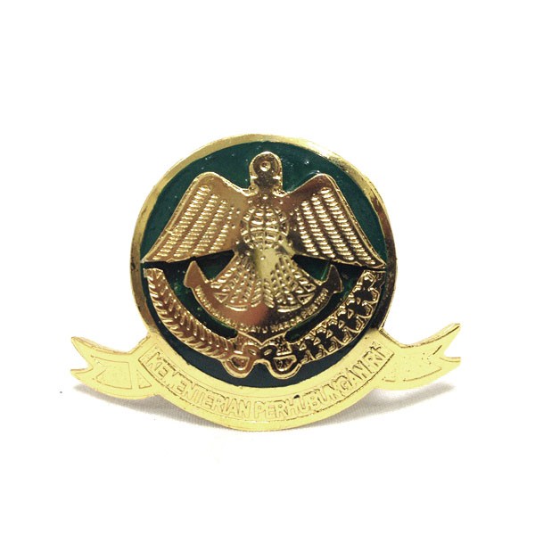 Pin Bros Bross Timbul Logo Emblem Magnet - Kemenhub Hijau